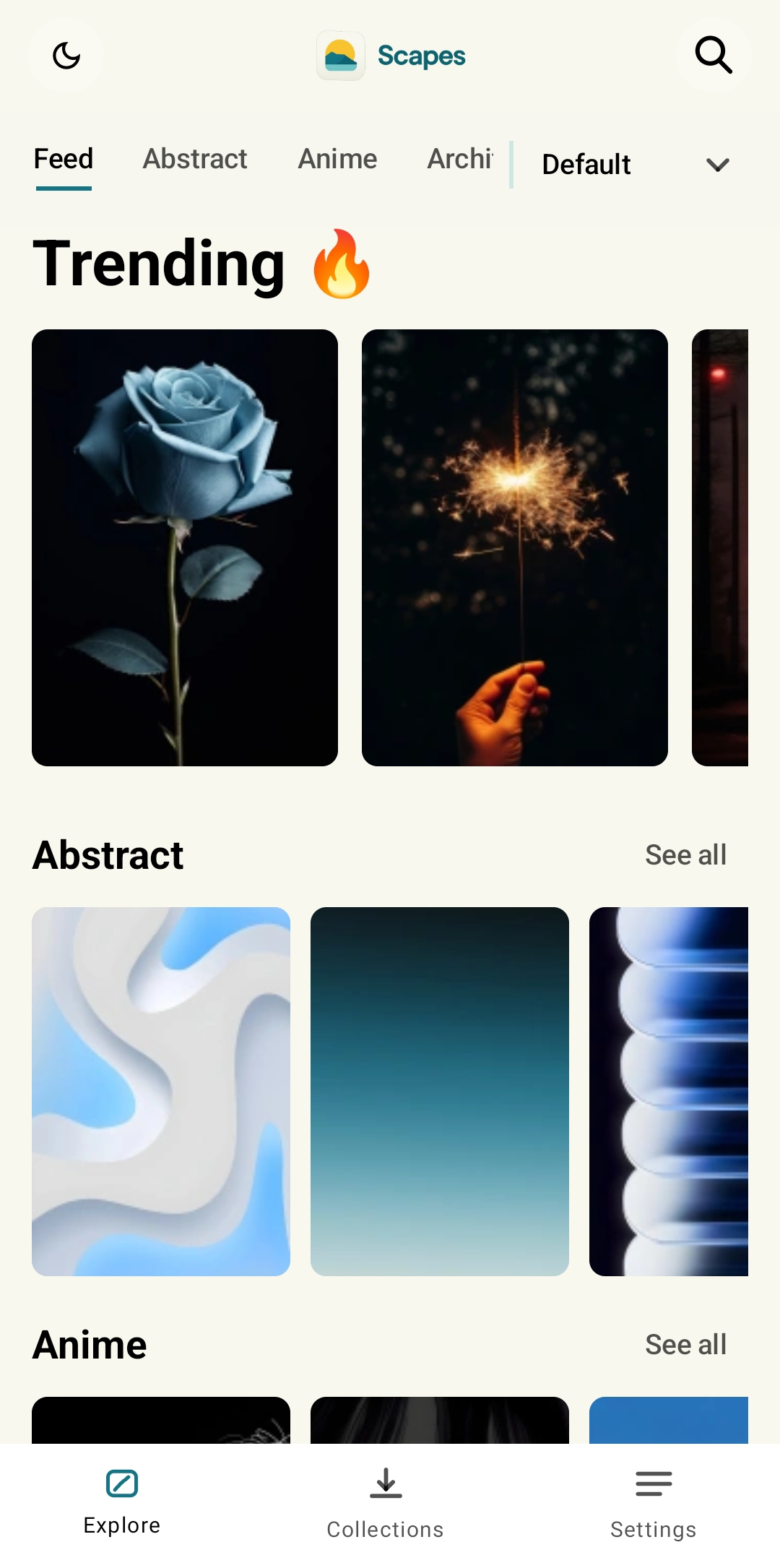 Scapes Mobile Interface